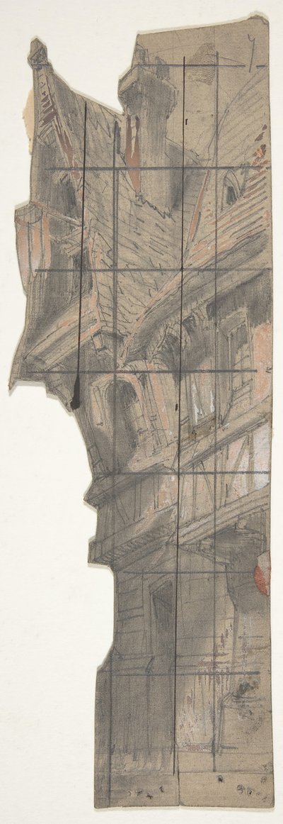 Entwurf für ein Bühnenbild an der Oper, Paris, 1830-90 von Eugene Ciceri