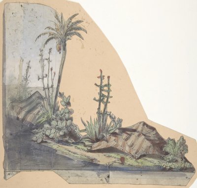 Entwurf für ein Bühnenbild an der Oper, Paris, 1830-90 von Eugene Ciceri