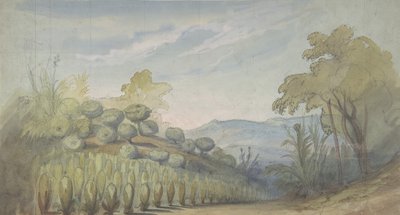 Entwurf für ein Bühnenbild an der Opéra, Paris von Eugene Ciceri