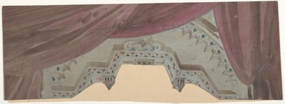 Entwurf für ein Bühnenbild an der Opéra, Paris von Eugene Ciceri