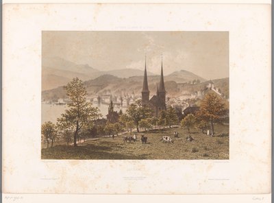 Ansicht von Luzern von Eugene Ciceri