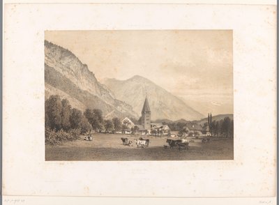 Ansicht von Meiringen von Eugene Ciceri
