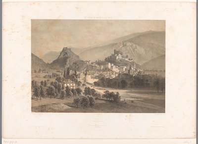 Blick auf Sion im Rhonetal von Eugene Ciceri