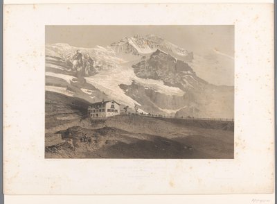 Blick auf die Jungfrau von der Kleinen Scheidegg von Eugene Ciceri