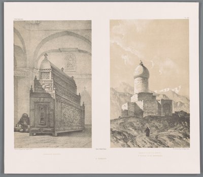 Grabtomb von Esther und Mordechai (Persische Landschaften) von Eugene Flandin