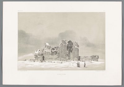 Ruine der Blauen Moschee von Täbris im Iran von Eugene Flandin