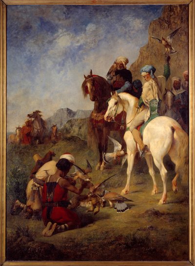 Falkenjagd in Algerien: die Beute von Eugène Fromentin