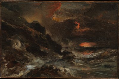Ein Sturm vor der Küste der Normandie von Eugene Isabey