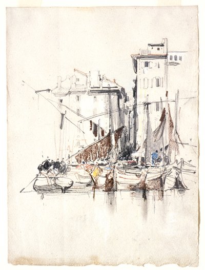 Am Meer—Fischerdorf von Eugene Isabey