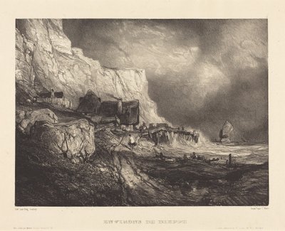 Umgebung von Dieppe von Eugene Isabey