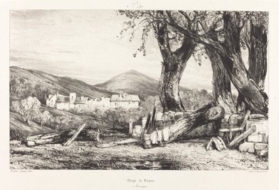 Schlucht von Royat, Auvergne von Eugene Isabey