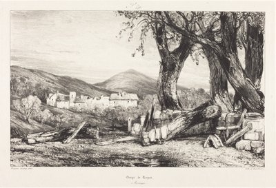 Schlucht von Royat, Auvergne von Eugene Isabey