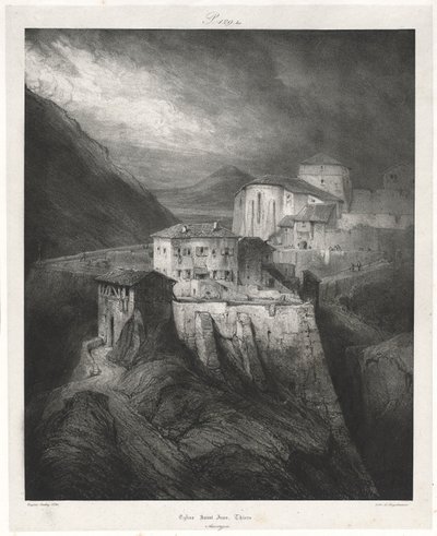 Malerische und romantische Reisen im alten Frankreich: Auvergne Band II: St. John Kirche, Thiers, Platte von Eugene Isabey