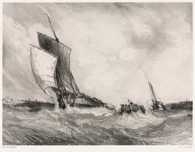 Sechs Marines: Rückkehr zum Hafen von Eugene Isabey