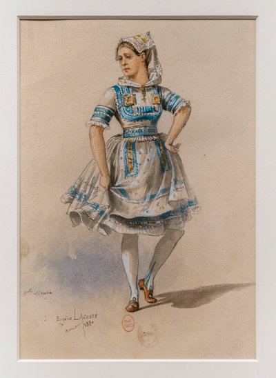 Die Korrigane. Ballett von Charles-Marie Widor, Kostümmodell von Eugene Lacoste