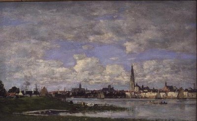 Antwerpen von der Spitze Flanderns von Eugene Louis Boudin