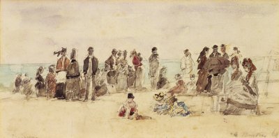 Strandszene, 1864 von Eugene Louis Boudin