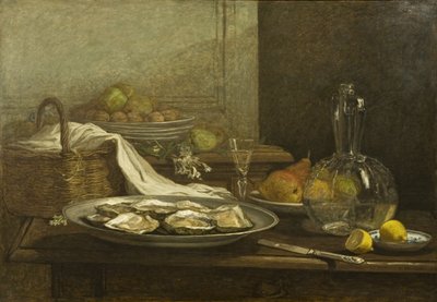 Stillleben mit Austern, ca. 1850 von Eugene Louis Boudin