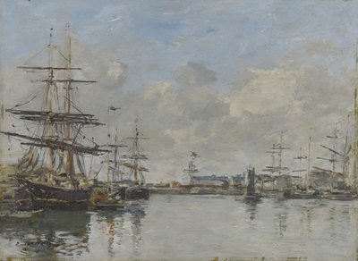 Der Hafen von Le Havre, ca. 1885-90 von Eugene Louis Boudin