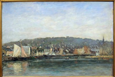 Ansicht des Hafens von Trouville von Eugene Louis Boudin
