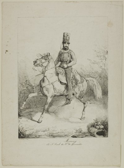 Moncey, Ex-Oberst des 3. Husarenregiments von Eugene Louis Lami