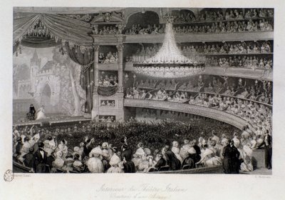Ovationen eines Schauspielers während einer Aufführung im Théâtre des Italiens in Paris von Eugene Louis Lami