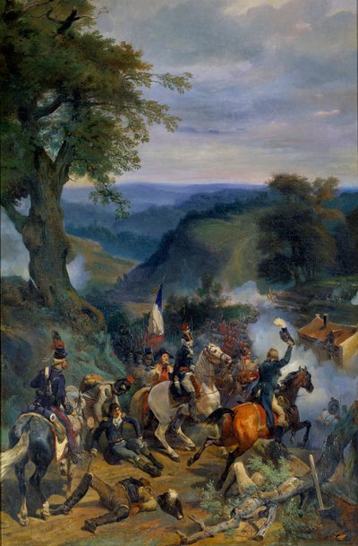 Revolutionskriege: Schlacht in den Argonnen unter dem Kommando von General Dumouriez im September 1792 von Eugene Louis Lami