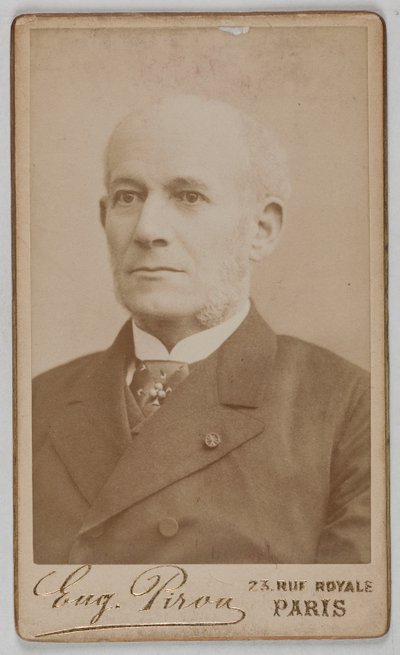 Porträt von Constant-Louis-Jean-Benjamin Jaurès (1823-1889), (Admiral, Diplomat, Politiker) von Eugene Pirou