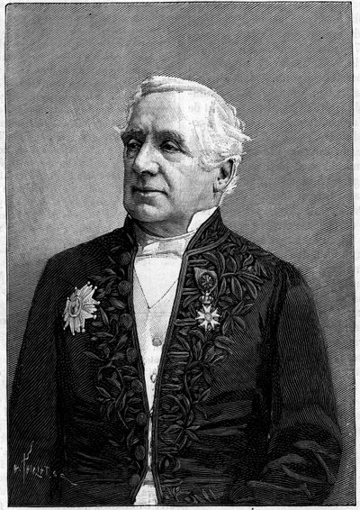 Porträt von Baron Felix Hippolyte Larrey (1808-1895), französischer Chirurg, Mitglied der Akademie der Wissenschaften und der Akademie der Medizin von Eugene Pirou