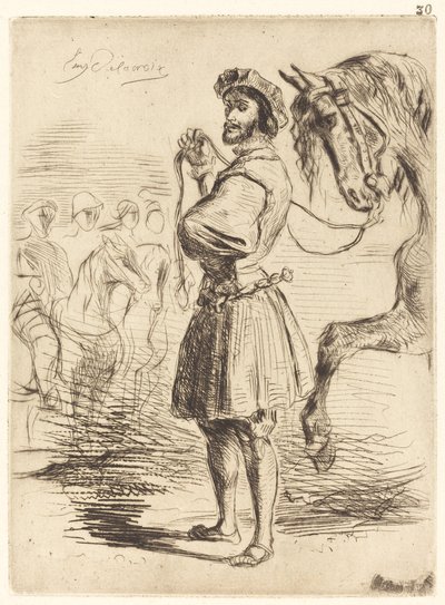 Ein Lord aus der Zeit von Franz I von Eugène Delacroix