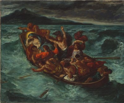 Christus schläft während des Sturms von Eugène Delacroix