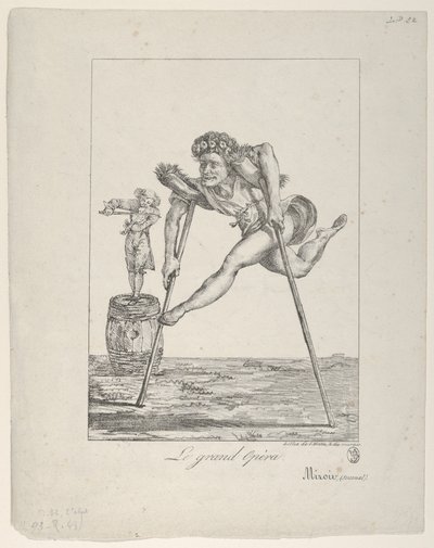 Le Grand Opéra, 1821 von Eugène Delacroix