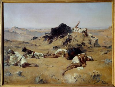 Wüste. Verdurstende Männer von Eugène Fromentin