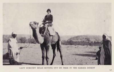 Lady Dorothy Mills auf einer Trekkingtour in der Sahara von European Photographer