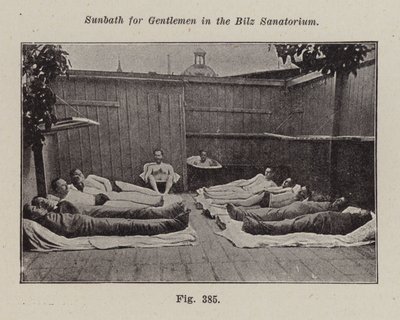 Sonnenbad für Herren im Bilz-Sanatorium von European Photographer