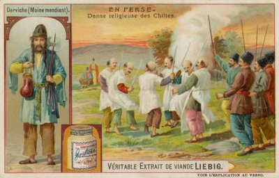 Ein Derwisch und ein religiöser Tanz des schiitischen Islam von European School