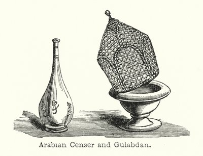 Arabischer Weihrauchbrenner und Gulabdan von European School