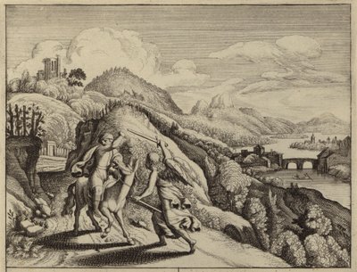 Bileam wird von seinem Esel getadelt, während er auf dem Weg zu Balak, dem König von Moab, ist von European School