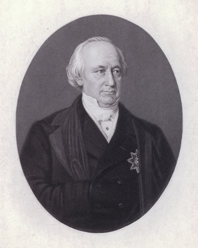 Christian Karl Josias von Bunsen, deutscher Diplomat und Gelehrter (Stich) von European School