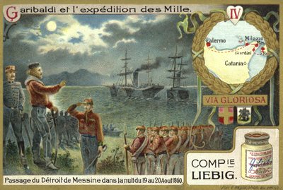 Überquerung der Straße von Messina in der Nacht vom 19. auf den 20. August 1860 von European School