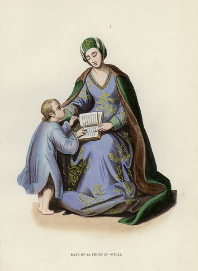 Dame aus dem späten 15. Jahrhundert von European School