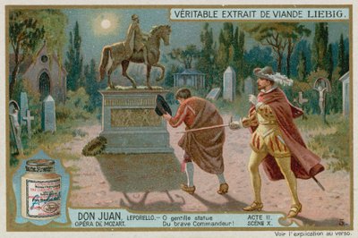 Don Giovanni lädt die Statue des Komturs zum Abendessen ein von European School