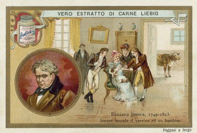 Edward Jenner, englischer Arzt und Wissenschaftler, der einen Impfstoff gegen Pocken entdeckte von European School