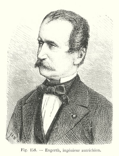 Engerth, österreichischer Ingenieur (Stich) von European School