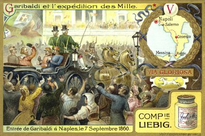 Einzug Garibaldis in Neapel, 7. September 1860 von European School