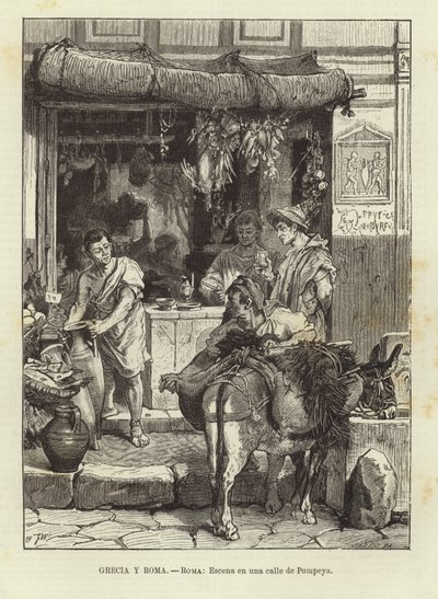 Griechenland und Rom - Rom: Straßenszene in Pompeji von European School