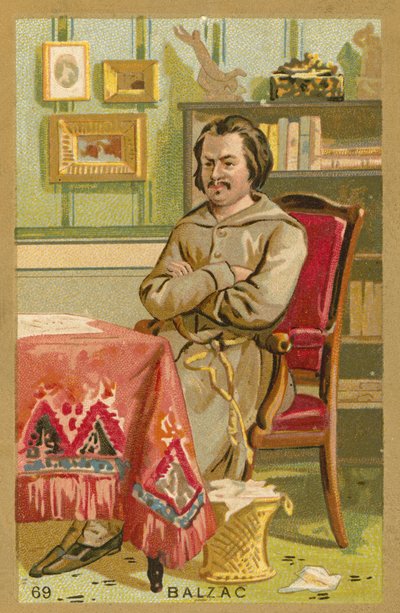 Honoré de Balzac, französischer Romanautor und Dramatiker von European School