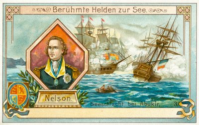 Horatio Nelson, britischer Admiral, und die Schlacht am Nil von European School
