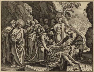 Jesus Christus erweckt Lazarus von den Toten von European School