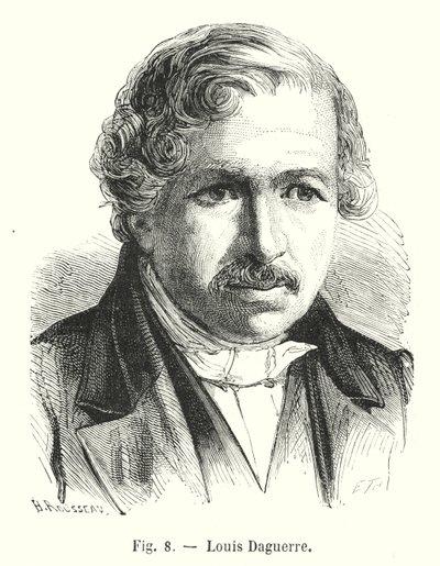 Louis Daguerre (Gravur) von European School